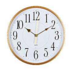 Настенные часы Бюрократ WallC-R76P, аналоговые, белый