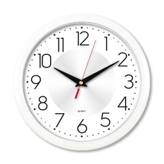 Настенные часы Бюрократ WallC-R69P, аналоговые, белый