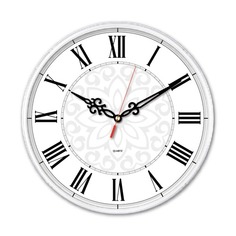 Настенные часы Бюрократ WallC-R70P, аналоговые, белый