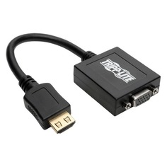 Адаптер аудио-видео Tripp Lite P131-06N, HDMI (m) - VGA (f) , ver 1.4, 0.15м, ф/фильтр, черный Tripplite