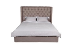 Кровать louisiana с подъемным механизмом (garda decor) серый 187x141x215 см.
