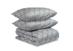 Комплект постельного белья двуспальный из сатина с принтом соцветие из коллекции essential (tkano) мультиколор 200x1x200 см.