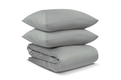Комплект постельного белья двуспальный из коллекции essential (tkano) серый 200x1x210 см.