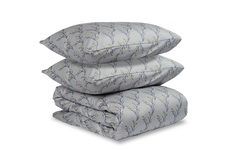 Комплект постельного белья полутораспальный соцветие (tkano) серый 150x1x200 см.