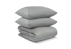 Комплект постельного белья из коллекции essential (tkano) серый 150x1x200 см.