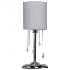 Настольная лампа декоративная федерика (mw-light) серебристый 40 см.