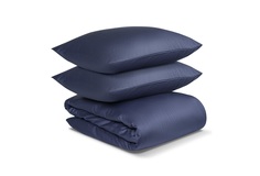 Комплект постельного белья полутораспальный essential (tkano) синий 150x1x200 см.