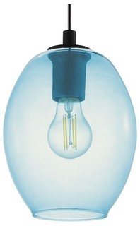 Подвесной светильник cadaques (eglo) голубой 110 см.