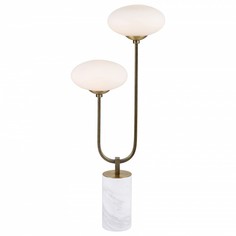 Настольная лампа декоративная pernetti (favourite) бронзовый 25x58x15 см.