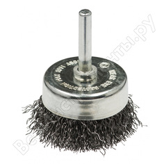 Щетка чашечная (50 мм; хвостовик 6 мм; нержавеющая гофрированная проволока 0.3 мм) для дрелей профоснастка 20905002
