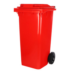 Контейнер мусорный передвижной Ай-пласт 120 л.красный
