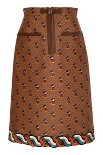 Юбка с принтом и пайетками Disney x Gucci