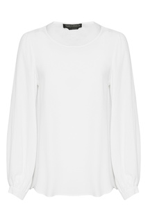 Белая блуза с широкими рукавами Marina Rinaldi