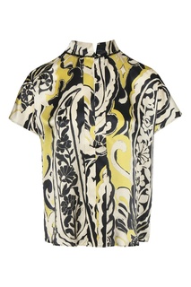 Шелковая блуза с орнаментом Marina Rinaldi