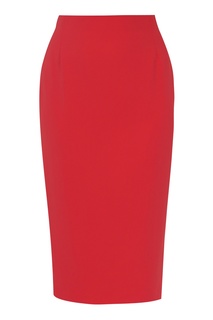 Красная юбка-карандаш с разрезом Marina Rinaldi