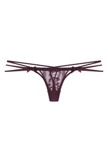 Фиолетовые трусы стринги из кружева Tanya Agent Provocateur