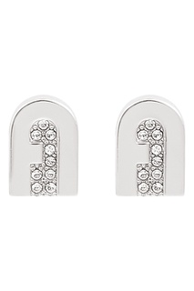Серебристые серьги-пусеты Furla New Crystal