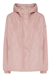 Пудрово-розовая куртка с капюшоном Moncler