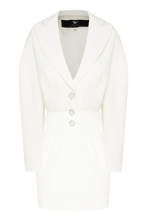 Белый костюм с пуговицами-брошами Maison Bohemique