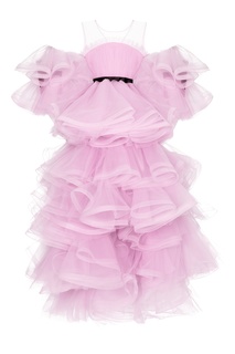 Розовое платье с пышными рукавами Sasha Kim