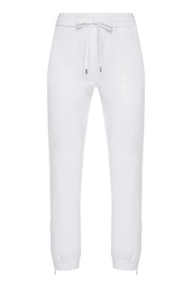 Белые брюки с логотипом бренда No21