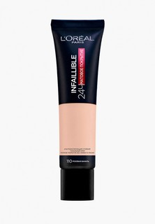 Тональный крем LOreal Paris L'Oreal "Infaillible 24 часа матовое покрытие", тон №110, розовая ваниль, 30 мл