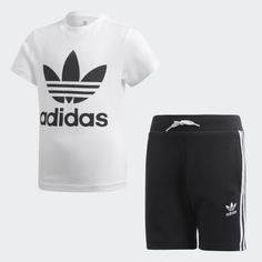 Комплект: футболка и шорты Trefoil adidas Originals