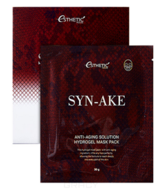 Domix, Гидрогелевая маска для лица с с пептидом змеиного яда Syn-Ake Anti-Aging Solution Hydrogel Mask Pack, 5*28 г Esthetic House