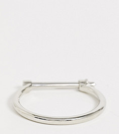 Серебристый браслет с застежкой-планкой эксклюзивно от Erase-Серебряный
