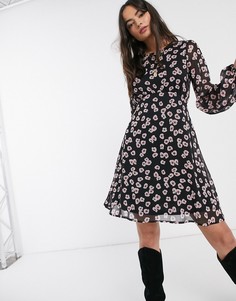 Платье миди с поясом Y.A.S-Мульти