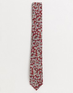 Галстук с цветочным принтом Ben Sherman-Красный