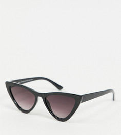 Черные солнцезащитные очки "кошачий глаз" New Look-Черный