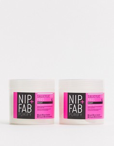 Ватные диски с салициловой кислотой NIP+FAB Salicylic Acid Fix Night Pads - СКИДКА 50%-Бесцветный
