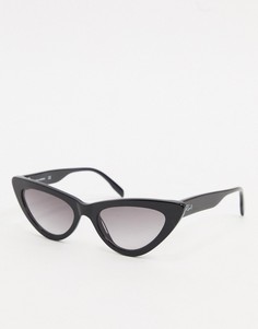 Черные солнцезащитные очки "кошачий глаз" Karl Lagerfeld-Черный