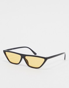 Желтые квадратные солнцезащитные очки с плоским верхом MinkPink-Желтый