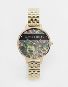 Золотистые наручные часы Olivia Burton OB16VS01 Varsity-Золотой