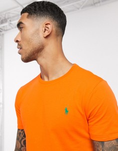 Оранжевая футболка с логотипом Polo Ralph Lauren-Оранжевый