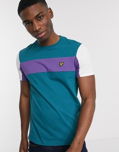 Футболка со вставкой Lyle & Scott-Синий