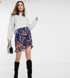 Юбка со сборками и принтом Vero Moda Tall-Многоцветный