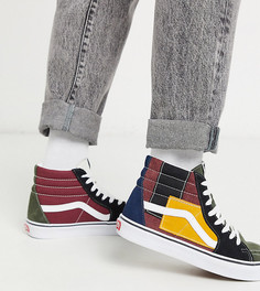 Высокие кроссовки Vans Patchwork Sk8 эксклюзивно для ASOS-Мульти