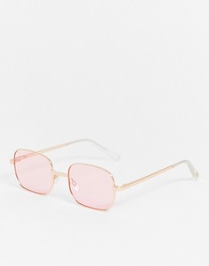 Розовые квадратные солнцезащитные очки Le Specs-Розовый