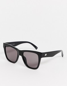 Черные квадратные солнцезащитные очки Le Specs-Черный