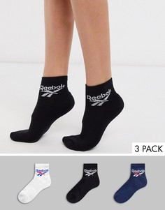 Набор из 3 пар носков (белые/черные/темно-синие) Reebok Classic Lost & Found-Мульти