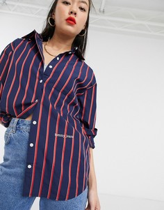 Рубашка в полоску Tommy Jeans-Мульти