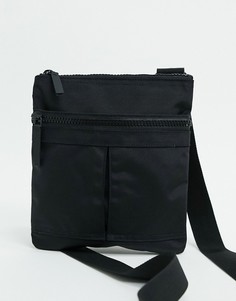 Черная сумка через плечо Weekday Julien-Черный