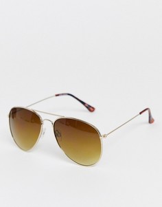 Квадратные солнцезащитные очки Vero Moda-Золотой