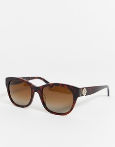 Солнцезащитные очки в квадратной черепаховой оправе Juicy Couture-Коричневый