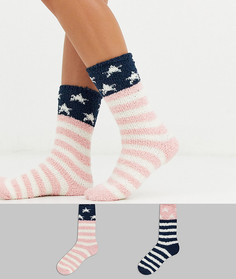 Набор из 2 пар носков для сна с полосками и звездами Penguin-Мульти