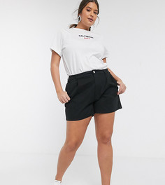 Черные шорты чиносы ASOS DESIGN Curve-Черный цвет