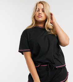 Трикотажные шорты от комплекта ASOS DESIGN Curve-Черный